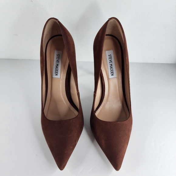 STEVE MADDEN Brown Vala Heels. - Picture 2 of 13